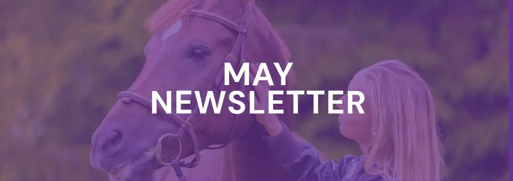 Woman Strokes Horses Head | Elysian Academy May Newsletter