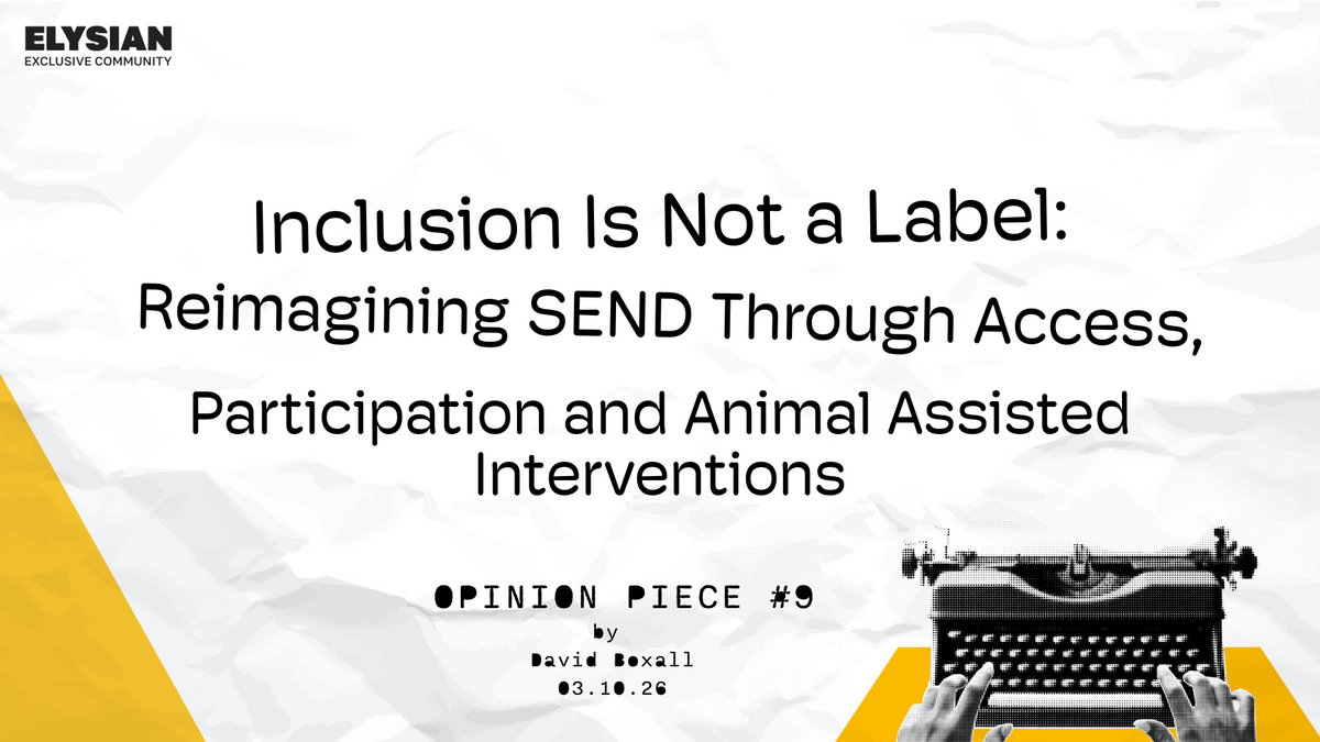 Inclusion Is Not a Label - Opinion Piece #9